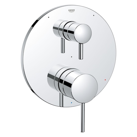 Grohe Timeless Pressure Balance Valve Trim With 3-Way Diverter With Cartridge, Chrome 29427000